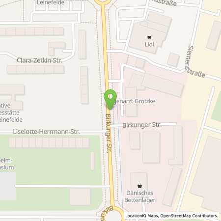 Standortübersicht der Autogas (LPG) Tankstelle: BFT in 37327, Leinefelde