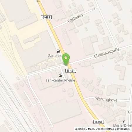 Standortübersicht der Tankstelle Q1 Tankstelle Berthold Farwick in 48431 Rheine