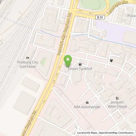 Standortübersicht der Tankstelle bft-Tankstelle in 79100 Freiburg