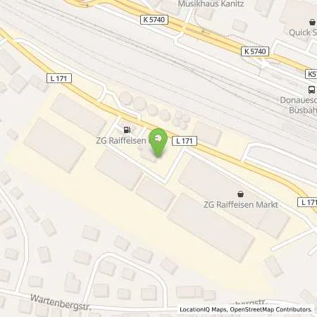Standortübersicht der Tankstelle ZG Raiffeisen Energie GmbH in 78166 Donaueschingen