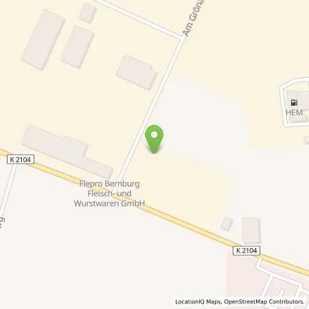 Standortübersicht der Tankstelle HEM Tankstelle in 06406 Bernburg