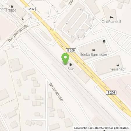 Standortübersicht der Tankstelle STAR Tankstelle Andre Gohert-Pawletta in 23795 Bad Segeberg