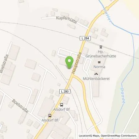 Standortübersicht der Tankstelle Belloil in 57518 Alsdorf