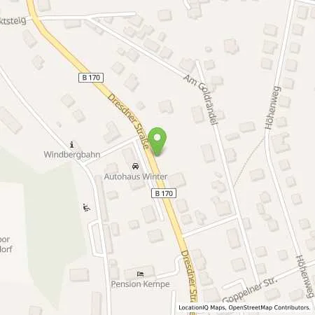 Standortübersicht der Tankstelle Autohaus Hardtke GmbH in 01728 Bannewitz