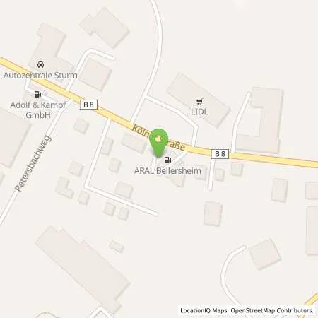 Standortübersicht der Tankstelle Aral-Tankstelle Michael Schmidt in 57610 Altenkirchen