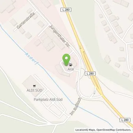 Standortübersicht der Tankstelle Aral  Axel Schneider in 57548 Kirchen