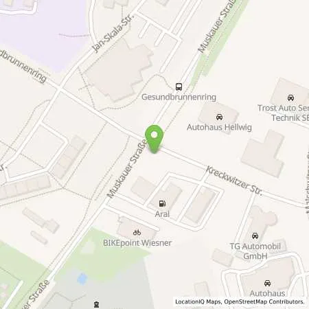 Standortübersicht der Tankstelle Aral Tankstelle Detlef Kern in 02625 Bautzen