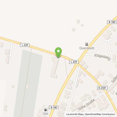 Standortübersicht der Autogas (LPG) Tankstelle: Star Tankstelle in 06333,  Quenstedt