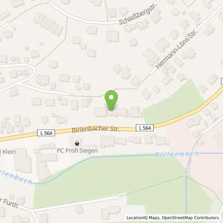 Standortübersicht der Tankstelle Star in 57078 Siegen