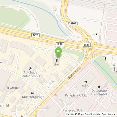 Standortübersicht der Tankstelle Shell Station in 89077 Ulm