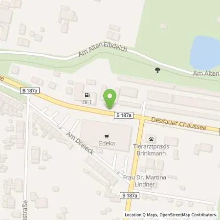 Standortübersicht der Tankstelle bft Tankstelle (Q1) in 06385 Aken