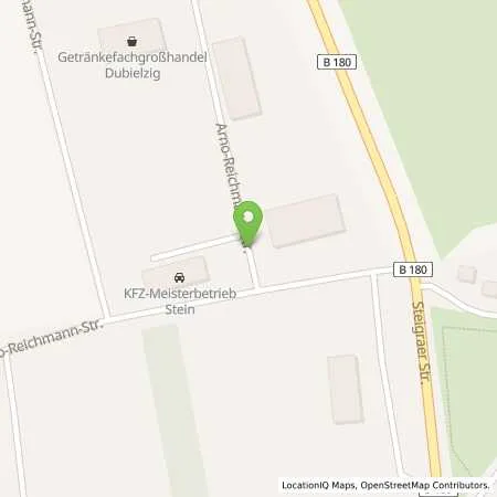 Standortübersicht der Tankstelle KFZ-Meisterbetrieb Jörg Stein in 06268 Barnstädt