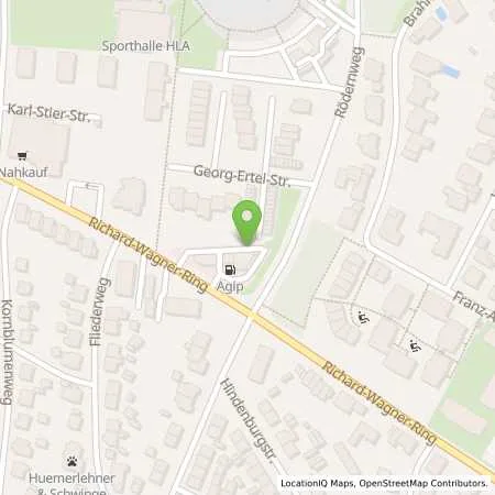 Standortübersicht der Tankstelle Agip in 76437 Rastatt