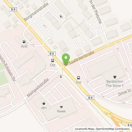 Standortübersicht der Tankstelle Aral-Tankstelle in 63801 Kleinostheim