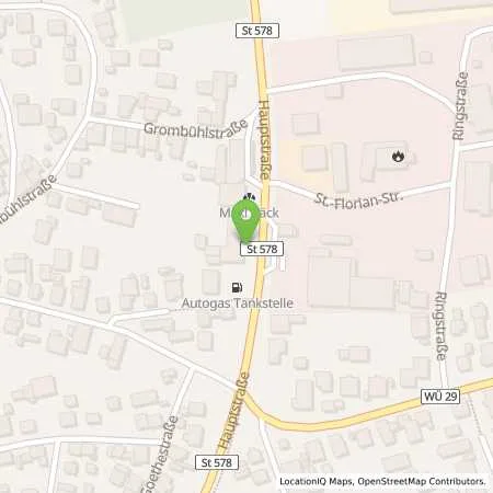 Standortübersicht der Tankstelle Umwelt & Technik Christian Weidner in 97270 Kist