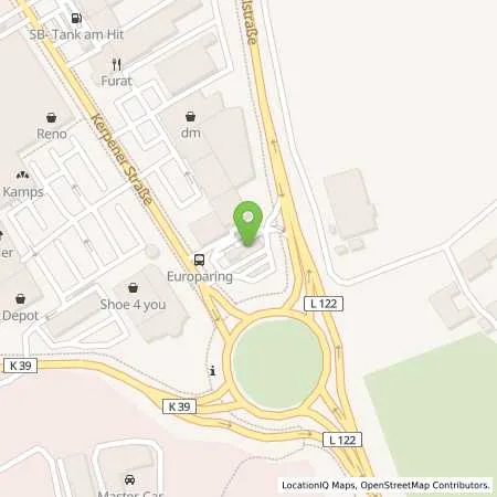 Standortübersicht der Tankstelle ARAL Piet Esser in 50170 Kerpen