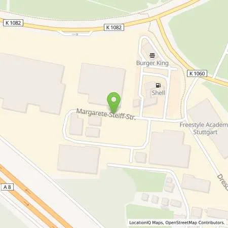 Standortübersicht der Tankstelle Shell-Tankstelle in 71277 Rutesheim