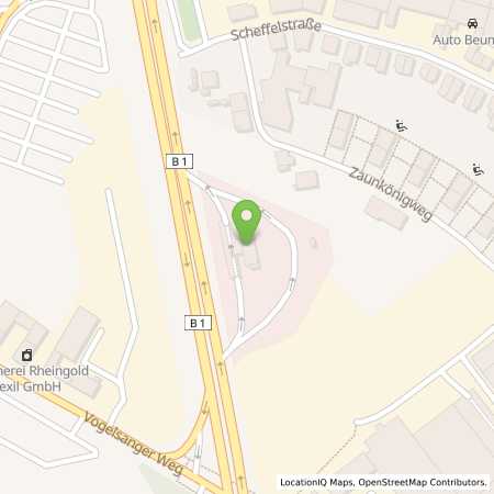 Standortübersicht der Autogas (LPG) Tankstelle: Esso Tankstelle in 40470, Düsseldorf