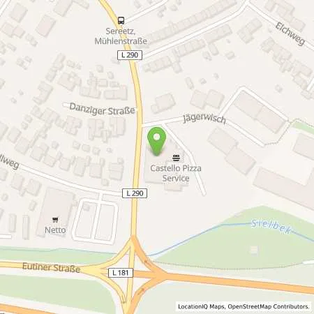 Standortübersicht der Tankstelle Shell in 23611 Sereetz