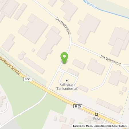 Standortübersicht der Autogas (LPG) Tankstelle: Raiffeisen Sauerland eG in 59889, Eslohe