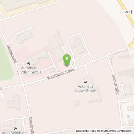 Standortübersicht der Tankstelle Shell Station in 99885 Ohrdruf