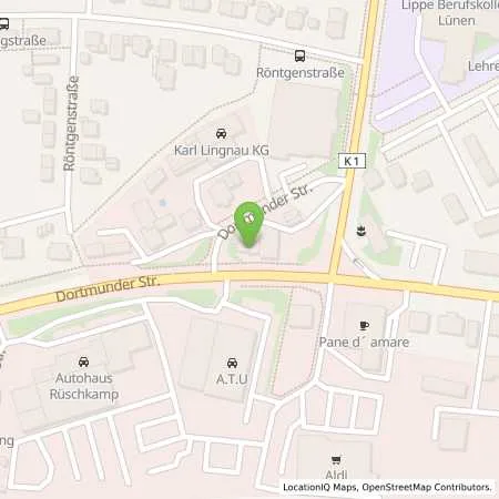 Standortübersicht der Tankstelle Aral Tankstelle in 44536 Lünen