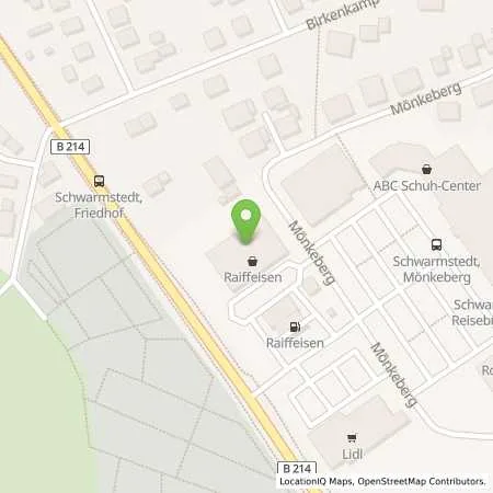 Standortübersicht der Tankstelle Raiffeisen-Markt Tankstelle in 29690 Schwarmstedt