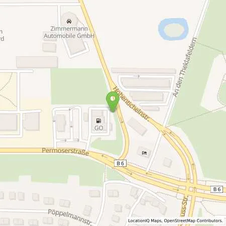 Standortübersicht der Tankstelle GO Tankstelle in 04328 Leipzig-Paunsdorf