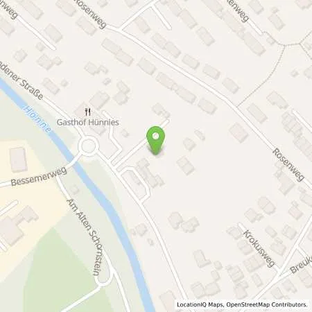 Standortübersicht der Tankstelle Star Tankstelle in 58710 Menden