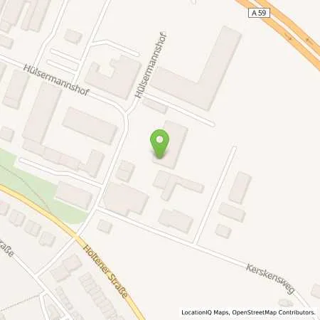 Standortübersicht der Tankstelle Autohaus Hülsermanshof in 47179 Duisburg-Walsum