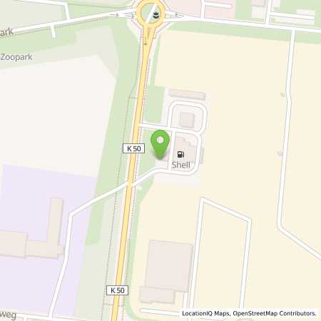 Standortübersicht der Autogas (LPG) Tankstelle: Shell Tankstelle in 99087, Erfurt