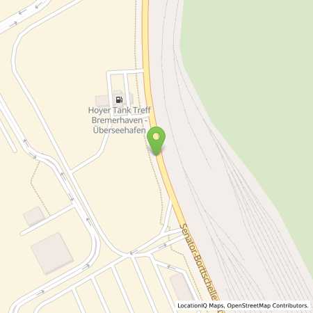 Standortübersicht der Autogas (LPG) Tankstelle: Hoyer-Tankstelle in 27572, Bremerhaven