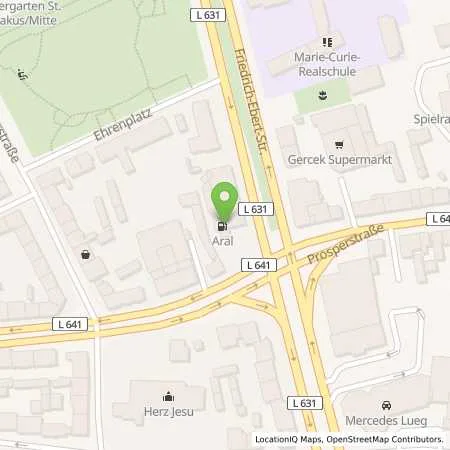 Standortübersicht der Tankstelle Aral Tankstelle in 46236 Bottrop