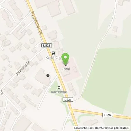 Standortübersicht der Tankstelle Total Tankstelle in 58553 Halver