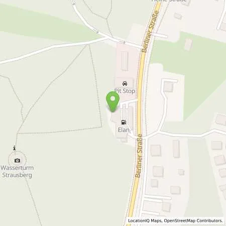 Standortübersicht der Tankstelle Elan Tankstelle in 15344 Strausberg