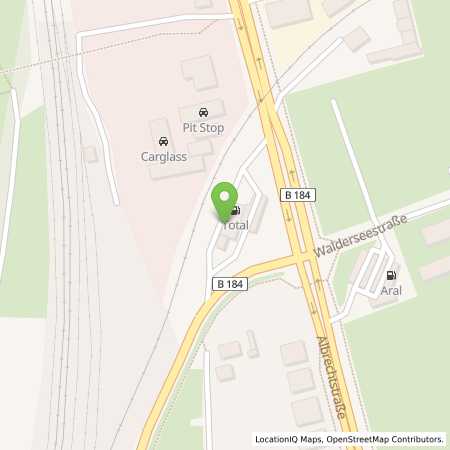 Standortübersicht der Autogas (LPG) Tankstelle: Total-Tankstelle in 06844, Dessau