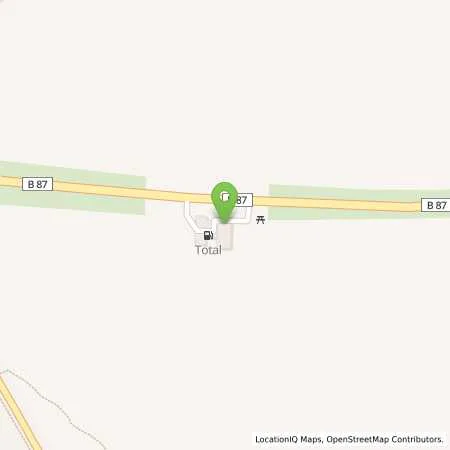 Standortübersicht der Tankstelle Total-Tankstelle in 06628 Bad Kösen