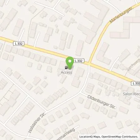 Standortübersicht der Tankstelle Total-Tankstelle in 23617 Stockelsdorf