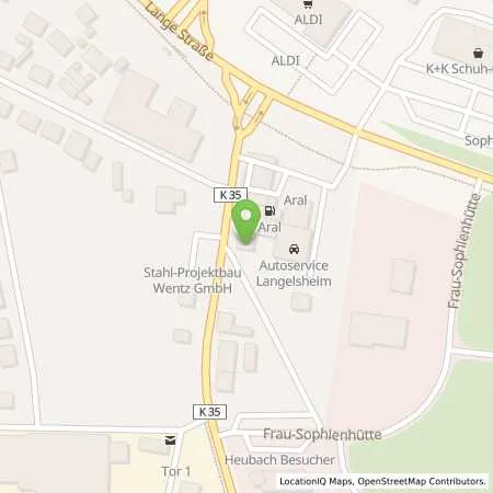 Standortübersicht der Tankstelle ARAL in 38685 Langelsheim