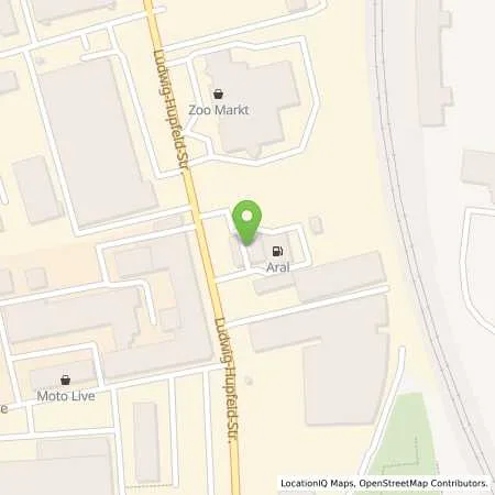 Standortübersicht der Tankstelle Aral in 04178 Leipzig