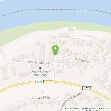 Standortübersicht der Tankstelle Auto Kirchner GmbH, Peugot-Service Partner in 97877 Wertheim