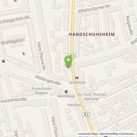 Standortübersicht der Tankstelle Avia Tankstelle in 69121 Heidelberg