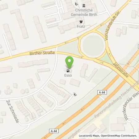 Standortübersicht der Tankstelle ESSO Station Sparaccio in 42549 Velbert
