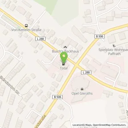 Standortübersicht der Tankstelle Total-Tankstelle in 51469 Bergisch Gladbach