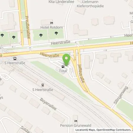 Standortübersicht der Tankstelle Total-Tankstelle in 14055 Berlin