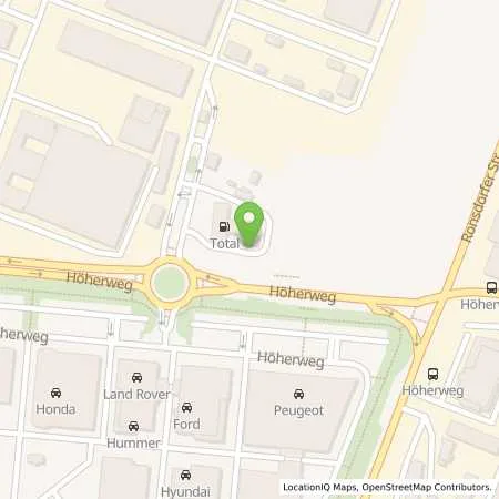 Standortübersicht der Tankstelle Total-Tankstelle in 40233 Düsseldorf