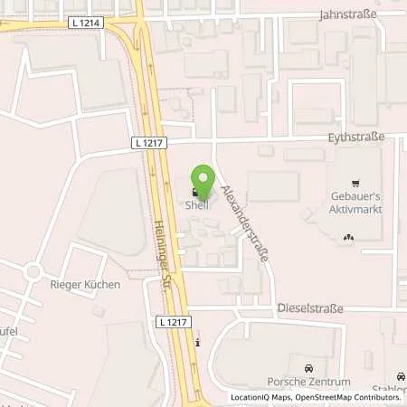 Standortübersicht der Tankstelle Shell Tankstelle in 73037 Göppingen