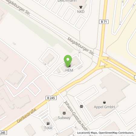 Standortübersicht der Autogas (LPG) Tankstelle: HEM Tankstelle in 39340, Haldensleben