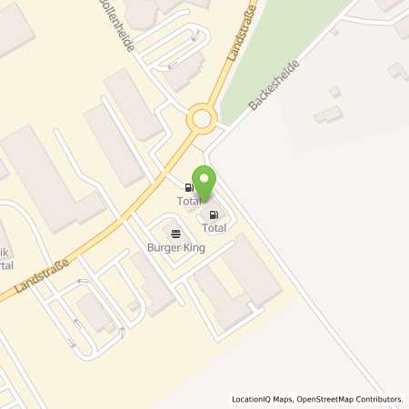 Standortübersicht der Autogas (LPG) Tankstelle: Total-Tankstelle in 42781, Haan
