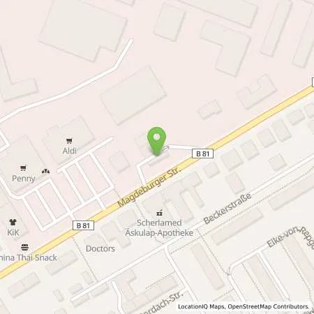 Standortübersicht der Tankstelle Total-Tankstelle in 38820 Halberstadt